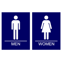 Bathroom logos