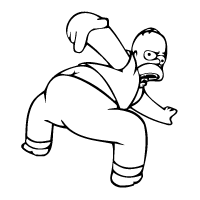 Homer Butt Homero Trasero