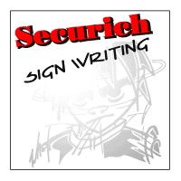 Securich sign writing
